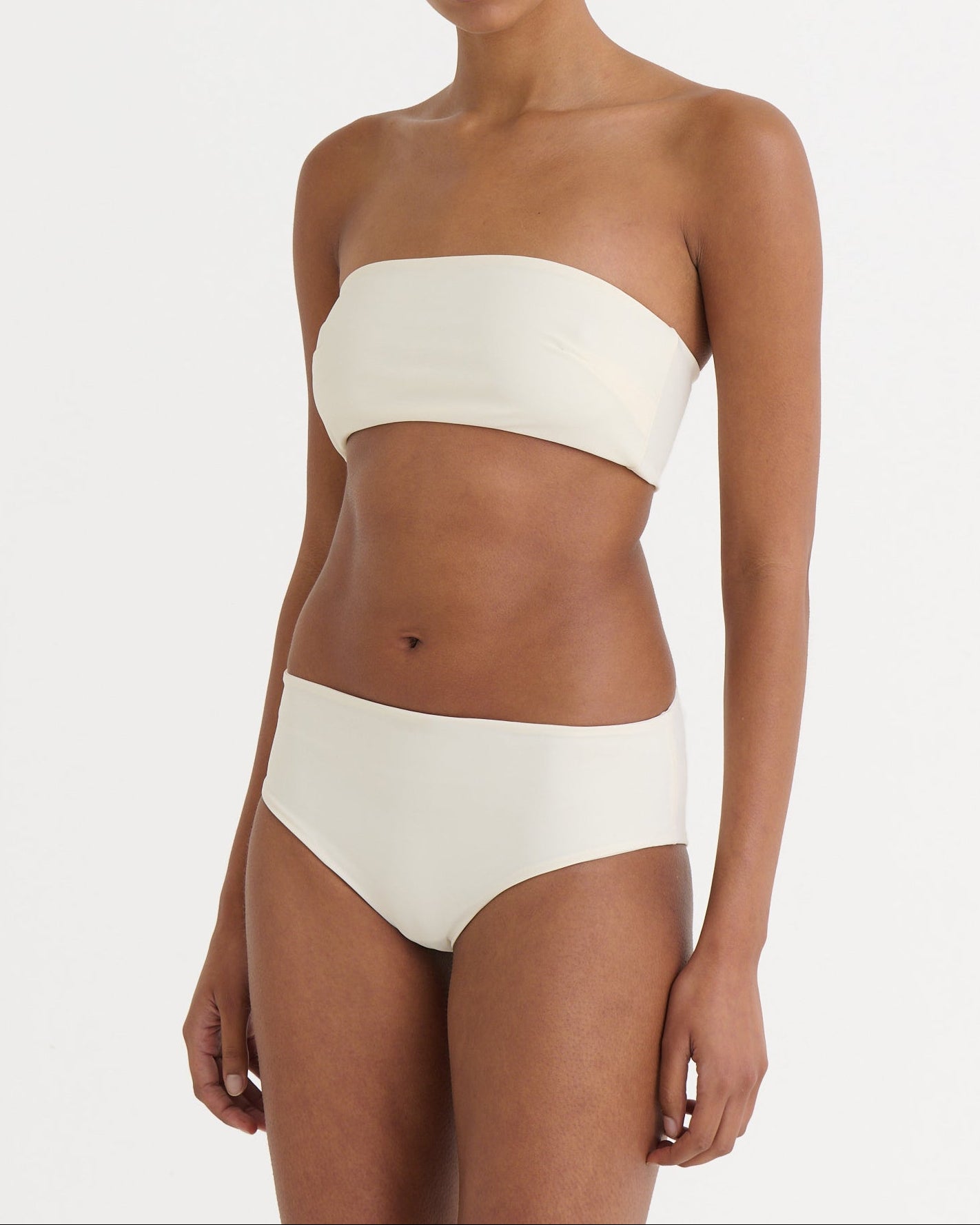 Mid waist brief, Cream