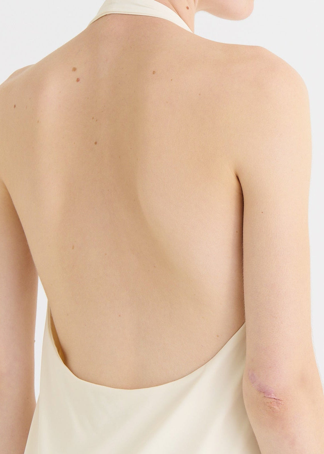 Halter dress, Cream