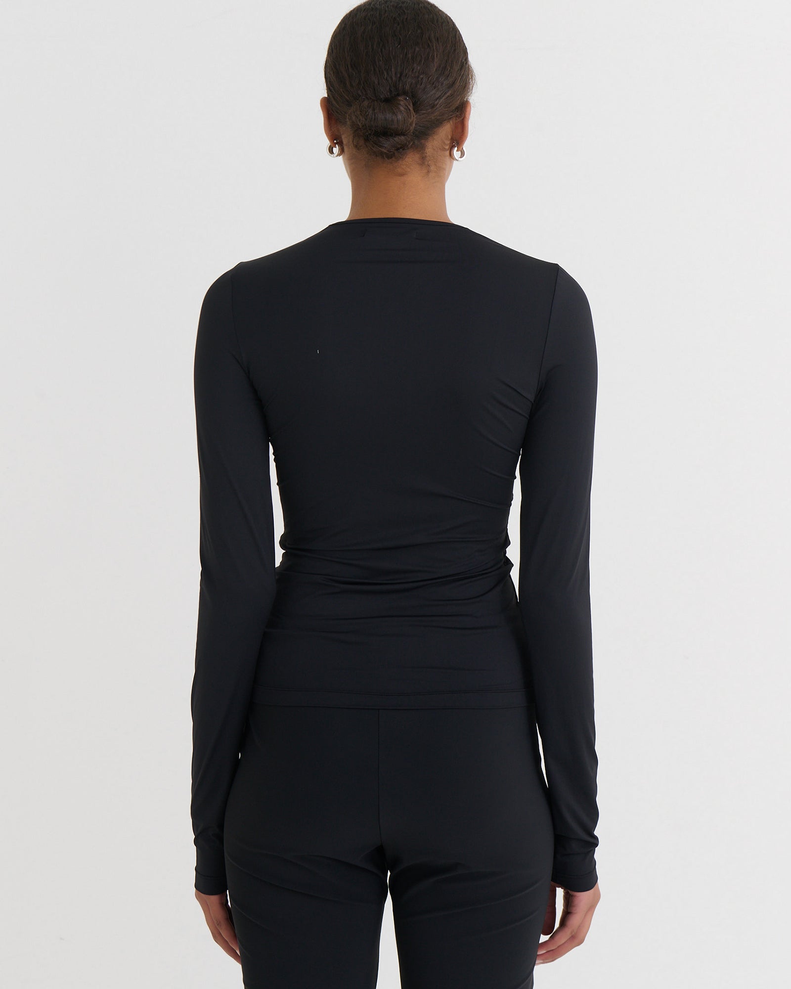 Second skin longsleeve top, Black