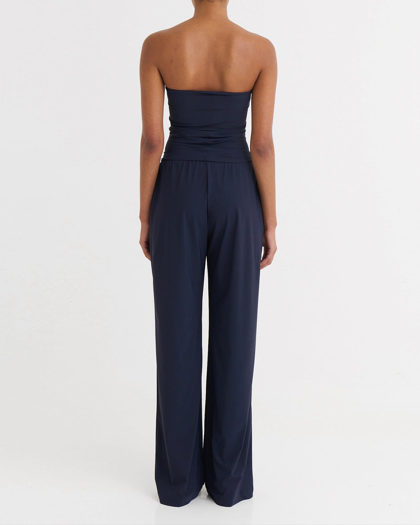 Wide fit pants, Navy