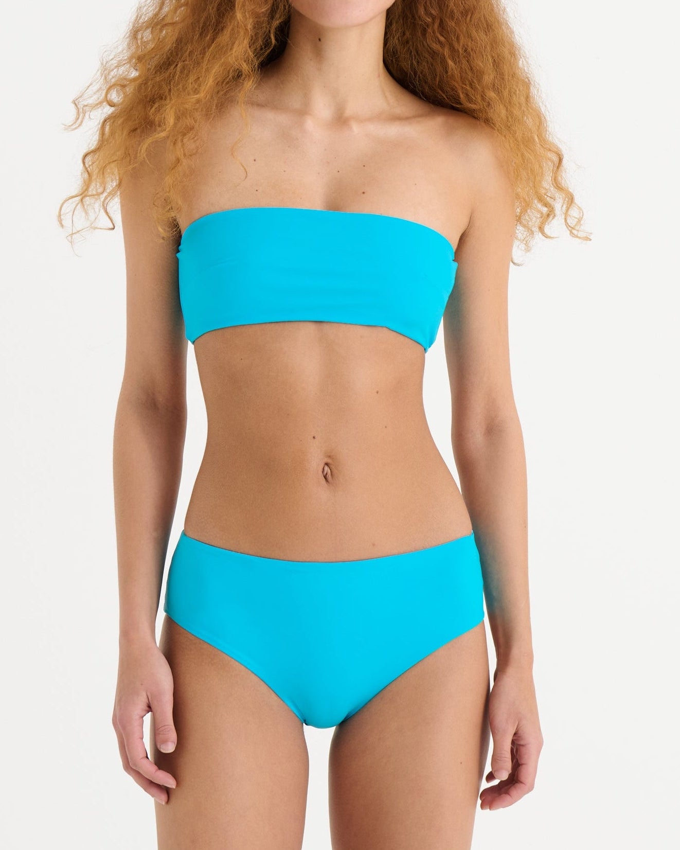 Cropped bandeau top, Azure