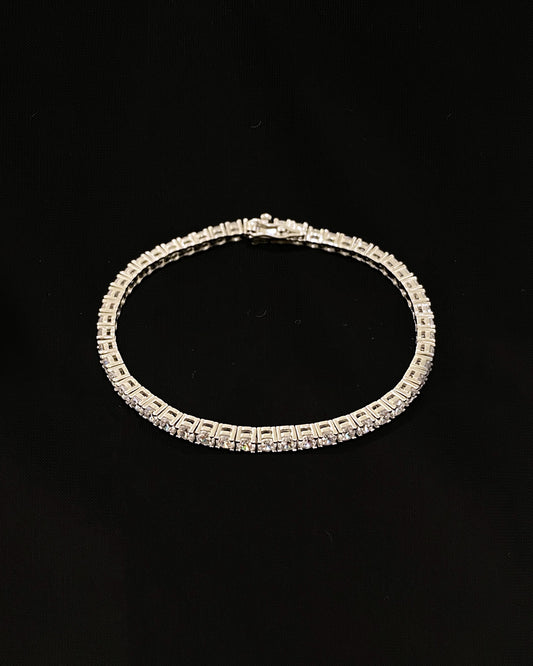 Tennis bracelet, Silver
